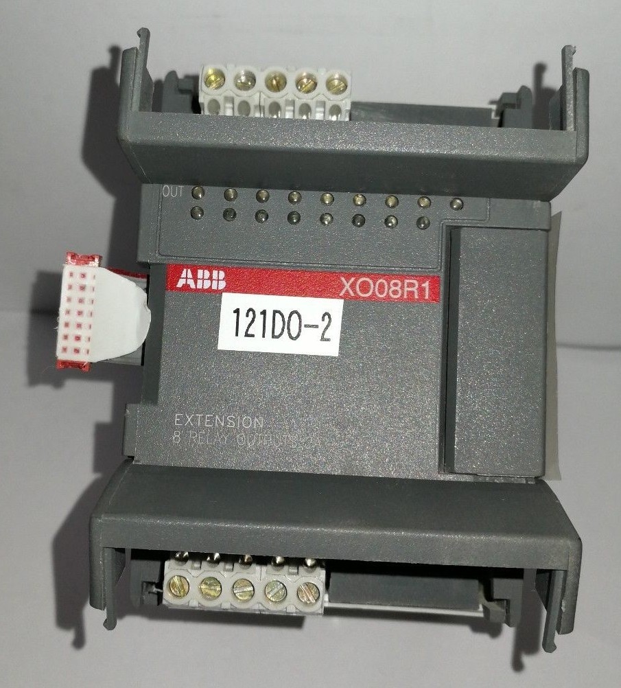 ABB XOO8R1-B4.0 ABB XOO8R1-B4.0 EXTENSION 8 RELAY OUTPUTS 2A 1SBP260101R1001 2
