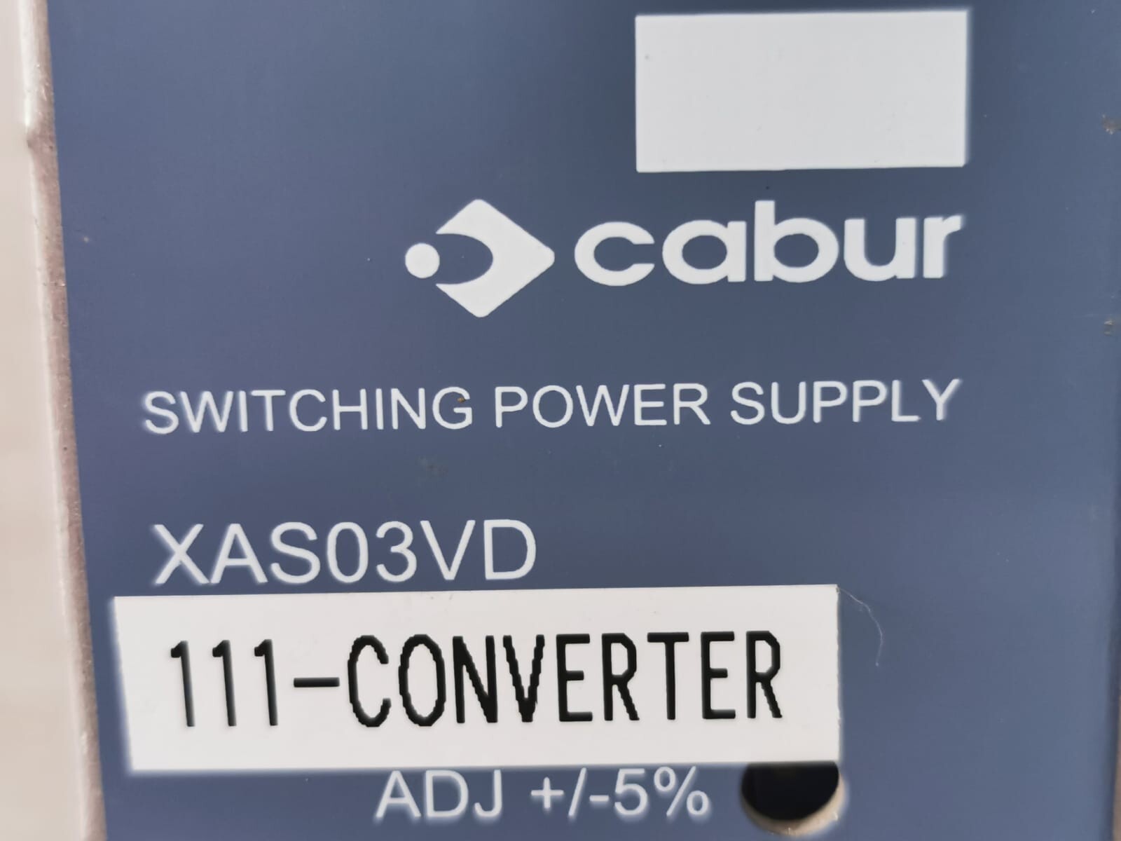 CABUR XAS03VD CABUR XAS03VD SWITCHING POWER SUPPLY 3