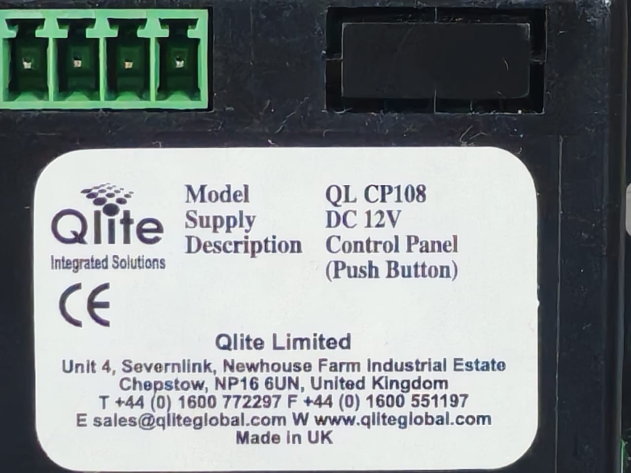 QLITE QL CP108 Qlite QL CP108 Control Panel Push Button 3