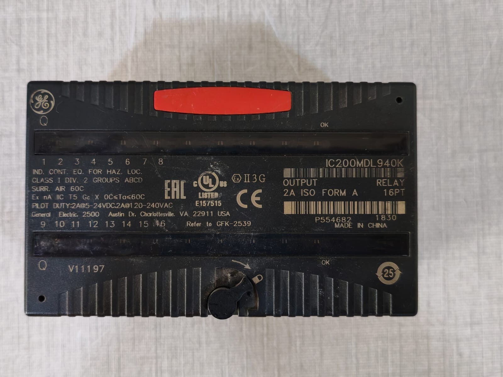 GE IC200MDL940K GE Fanuc IC200MDL940K Output Relay 2