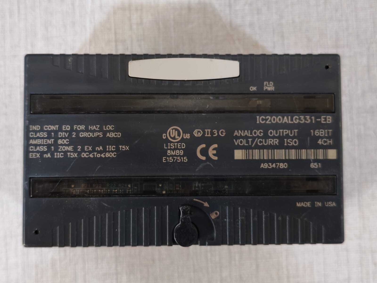 GE IC200ALG331-EB GE FANUC IC200ALG331-EB Analog Output Module 2