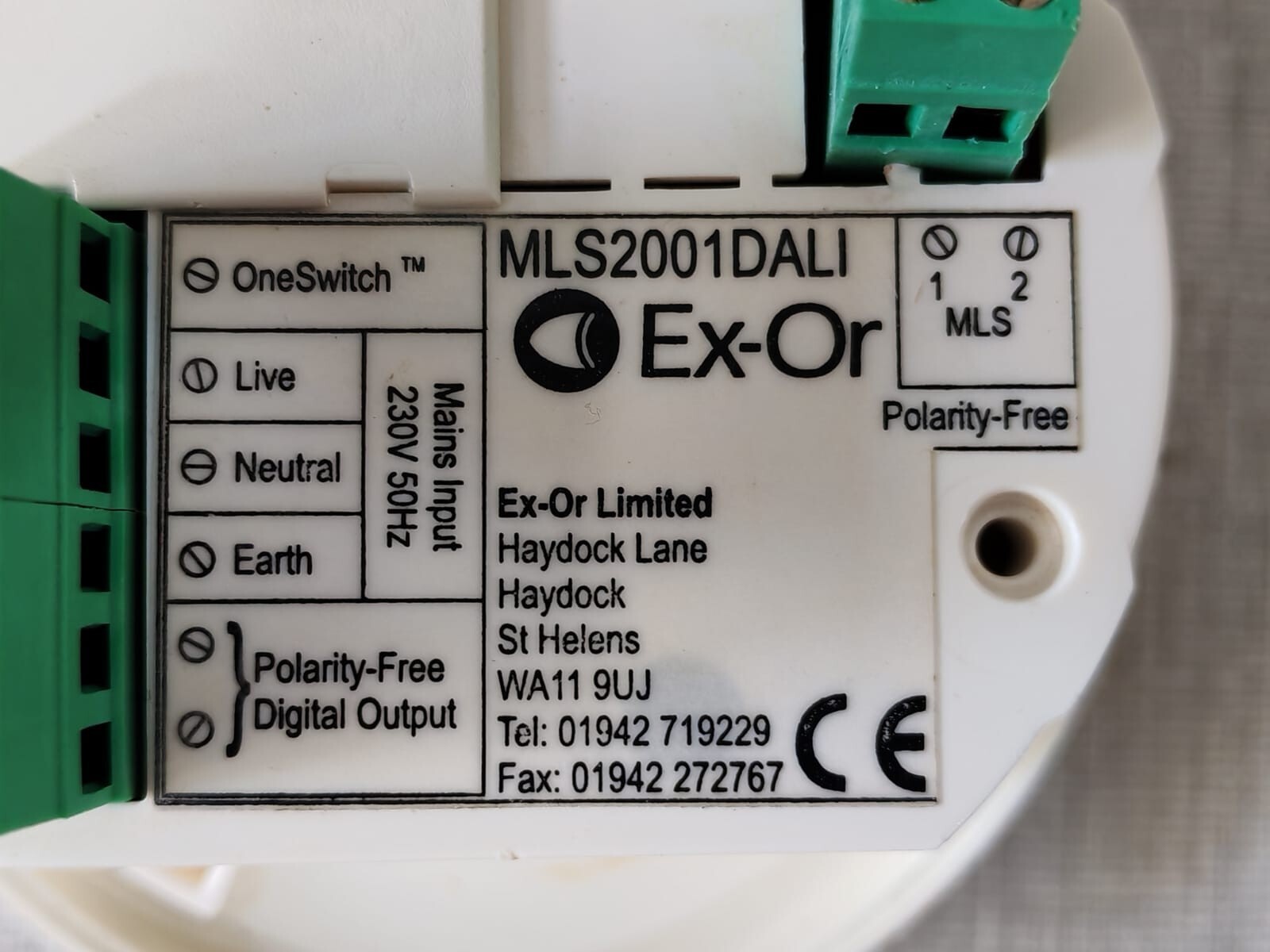 Ex-Or MLS2001DALI Ex-Or MLS2001DALI Lighting Control Sensor 2