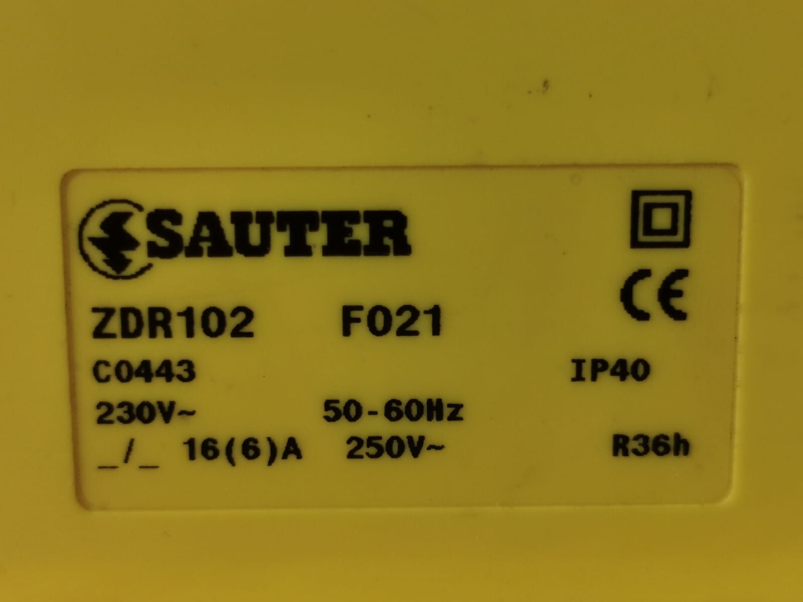 Sauter ZDR102-F021 SAUTER ZDR102-F021 / ZDR102F021-WITHOUT BASE 3