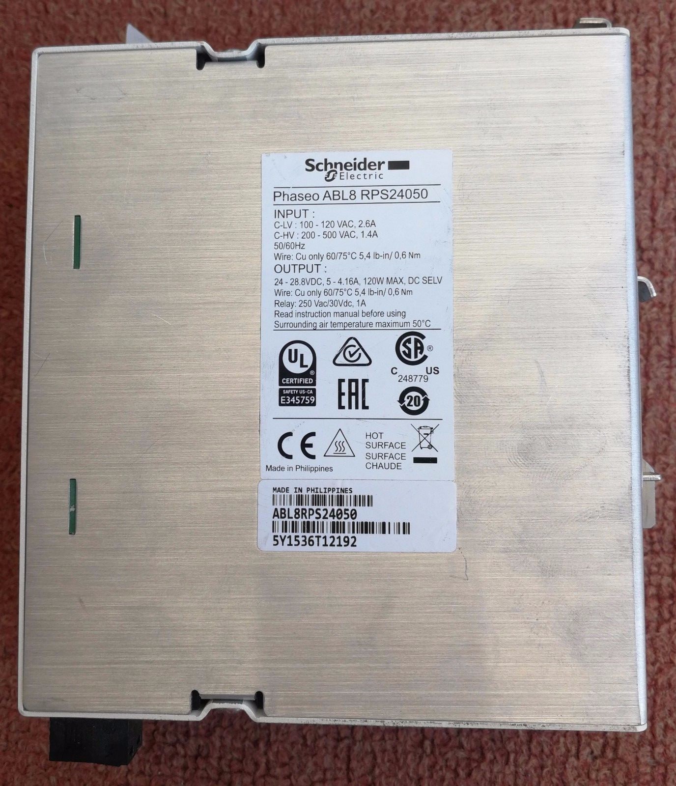 Schneider Electric ABL8RPS24050 SCHNEIDER ELECTRIC Power Supplies ABL8RPS24050 2