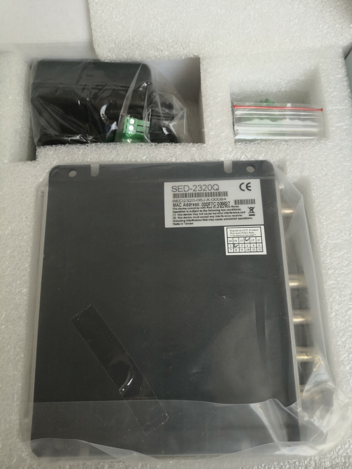 UNKNOWN FOUR-CHANNEL VIDEO SERVER ACTI SED 2320Q Four-Channel 3