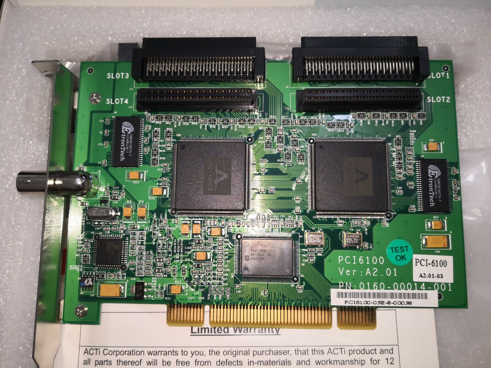 Acti Corp PCI-6100 Real-time Display Card Supports up to 16 Channels of Video
