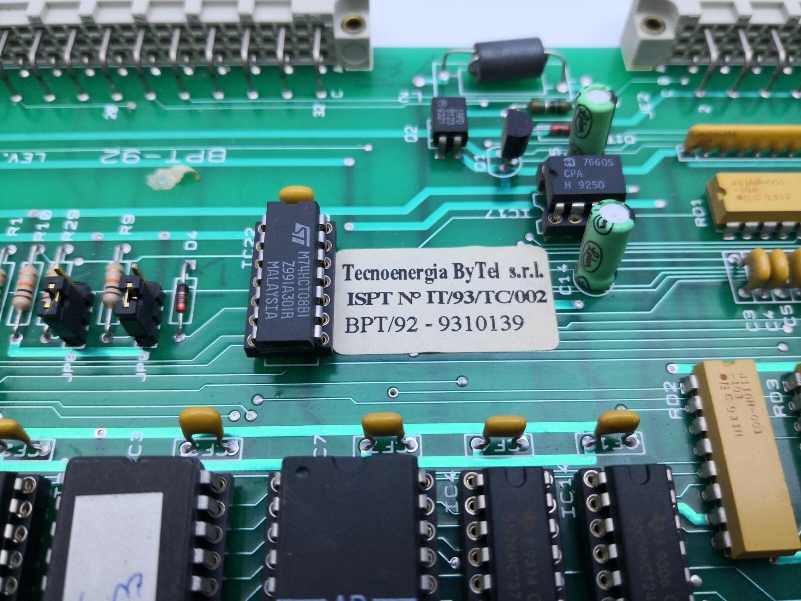 UNKNOWN IT/93/TC/002 Tecnoenergia ByTel / ISPT N IT/93/TC/002 / BPT/92-9310139 CONTROL BOARD 2