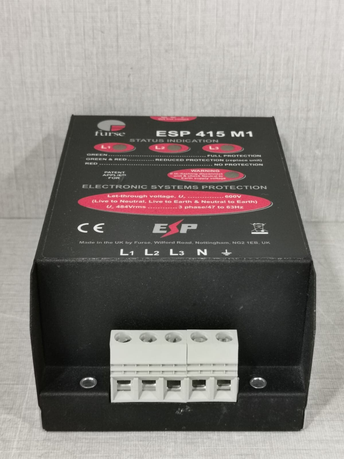 GE ESP-415 FURSE ESP 415 M1 PHASE PROTECTOR -WITH DAMAGED/DENTS 5