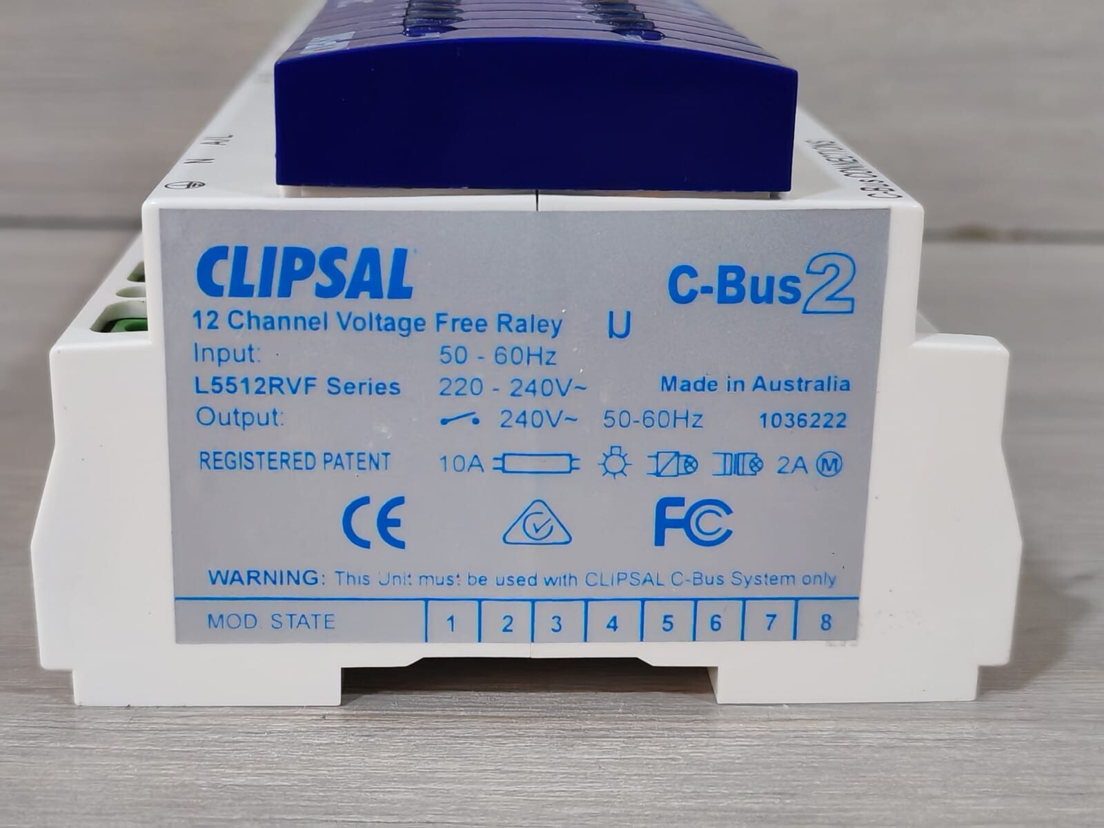 GE MFG-2005 CLIPSAL C-BUS2 L5512RVF/L5512RVFP 12 CH VOLTAGE FREE RELAY MFG-2005 8