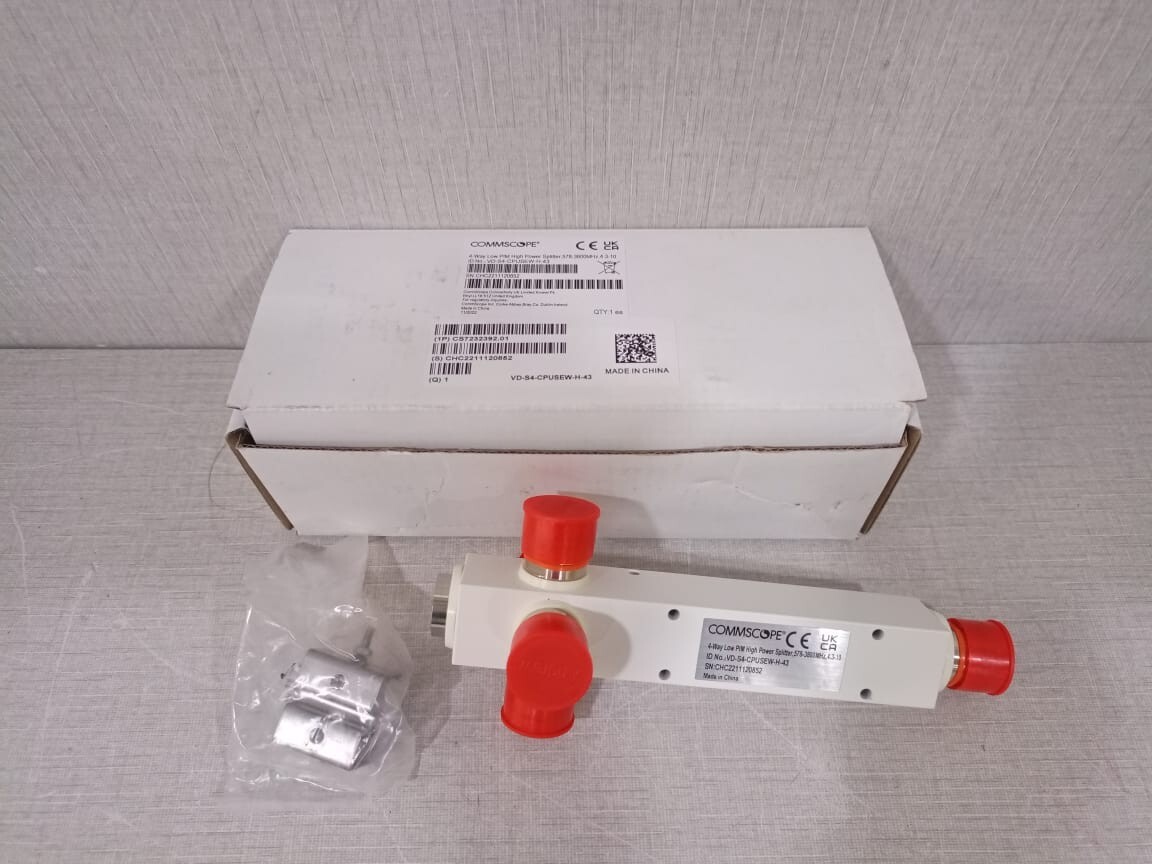 COMMSCOPE VD-S4-CPUSEW-H-43 4-Way Low P/M High Power Splitter with clip
