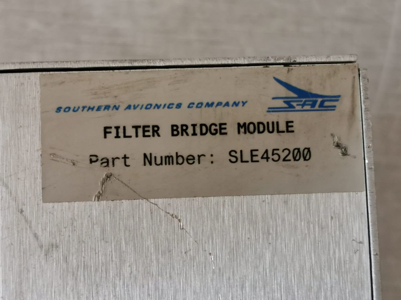 GE SLE45200 SAC Southern Avionics Company Filter Bridge Module Part No: SLE45200 2