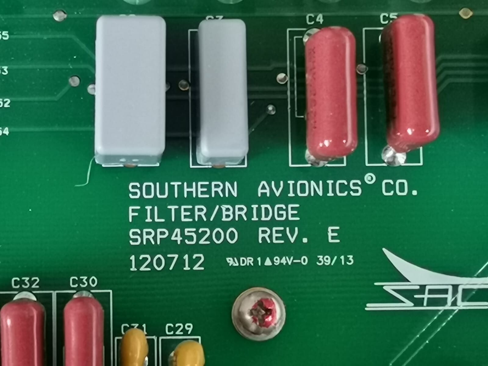 GE SLE45200 SAC Southern Avionics Company Filter Bridge Module Part No: SLE45200 5