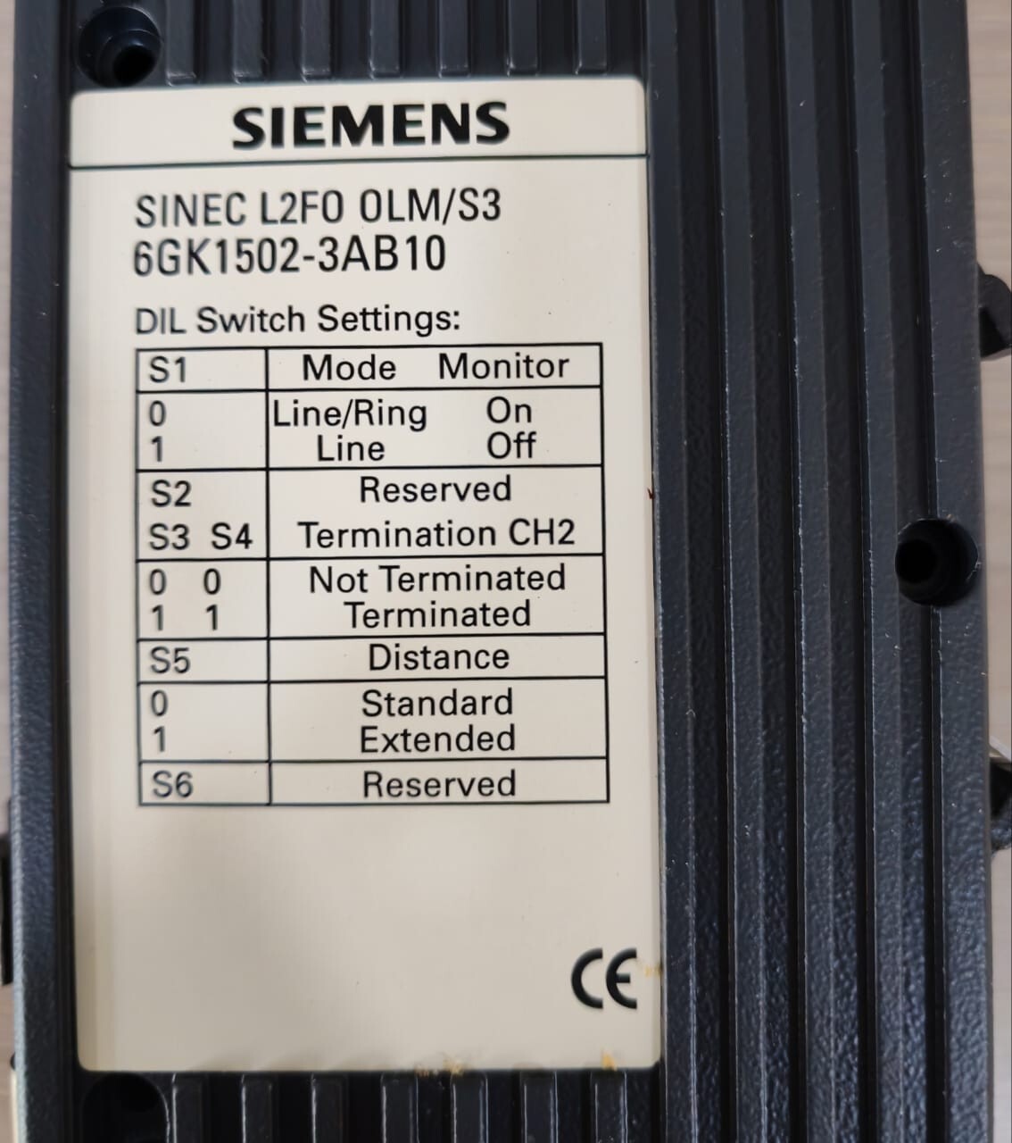 Siemens 6GK1502-3AB10 SIEMENS 6GK1502-3AB10 SINEC L2F0 0LM/S3 3
