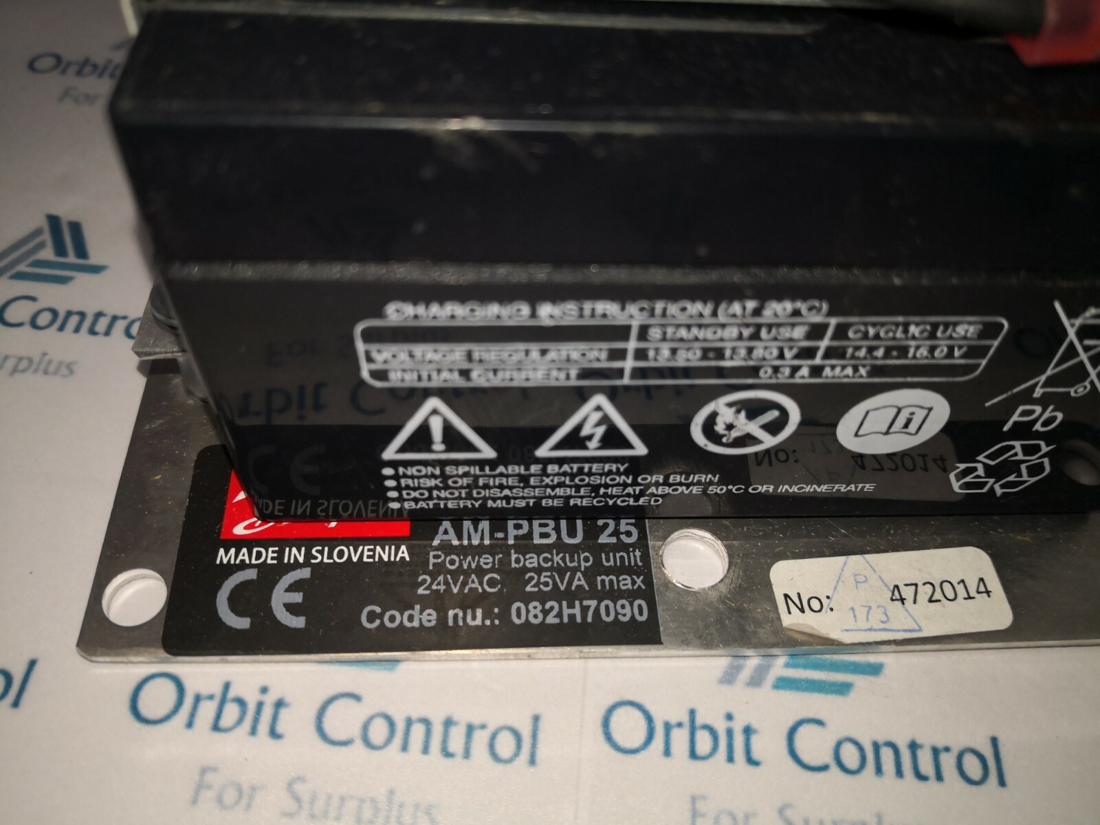 Danfoss PBU-25 Danfoss Accessory 24VAC AM - PBU 25 082H7090 Power Backup Unit 6