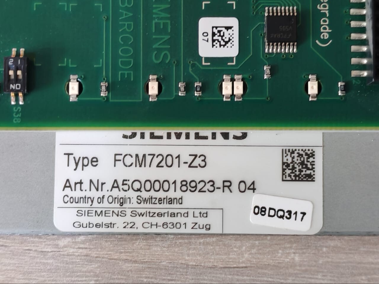 Siemens FCM7201-Z3 SIEMENS FCM7201-Z3 FIRE CONTROL PANEL A5Q00018923-R-WITH DAMAGED 3