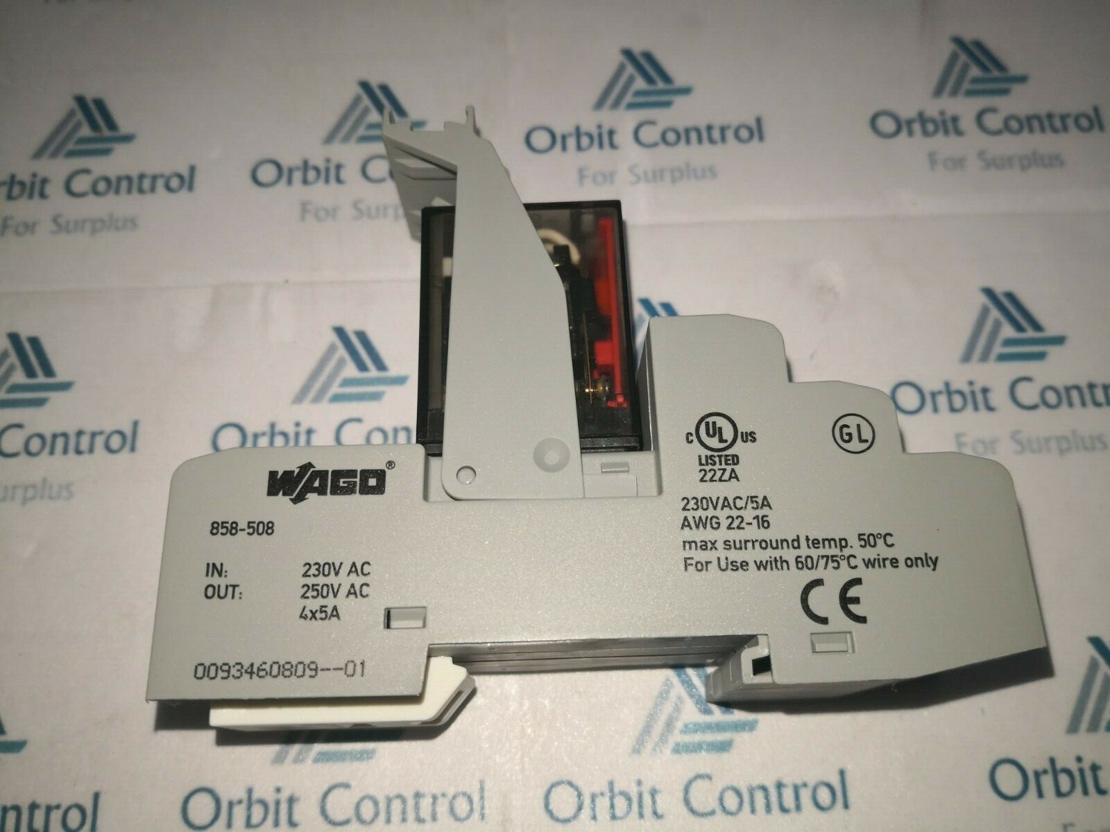 WAGO 858-508 Relay Module 1 St. Rated Voltage: 230 V/AC Switching Current /8 PCS 4