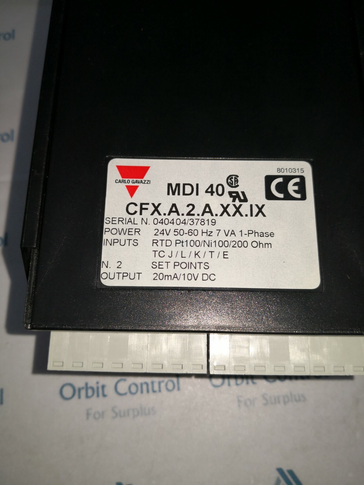 Carlo Gavazzi MDI-40 CARLO GAVAZZI MDI 40 PANEL METER CFX.A.2.A.XX.IX / CFXA2AXXIX 5