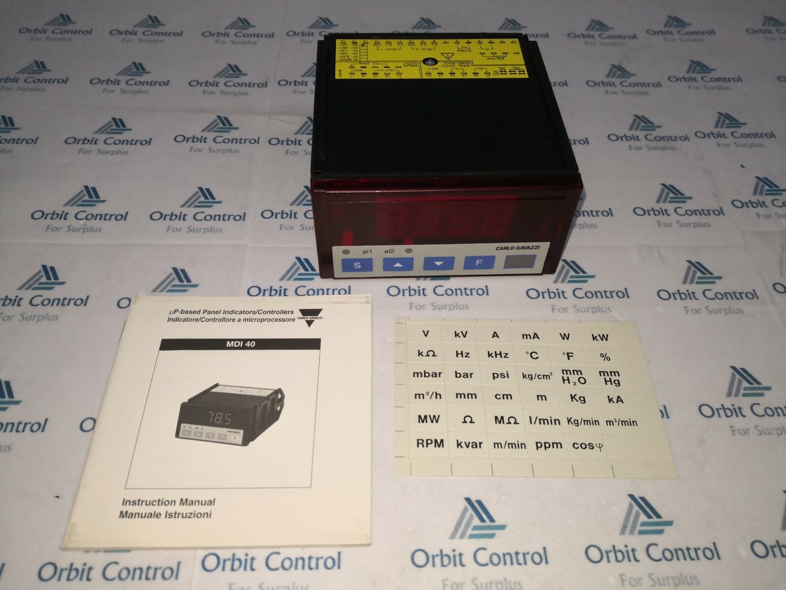 Carlo Gavazzi MDI-40 CARLO GAVAZZI MDI 40 PANEL METER CFX.A.2.A.XX.IX / CFXA2AXXIX 7