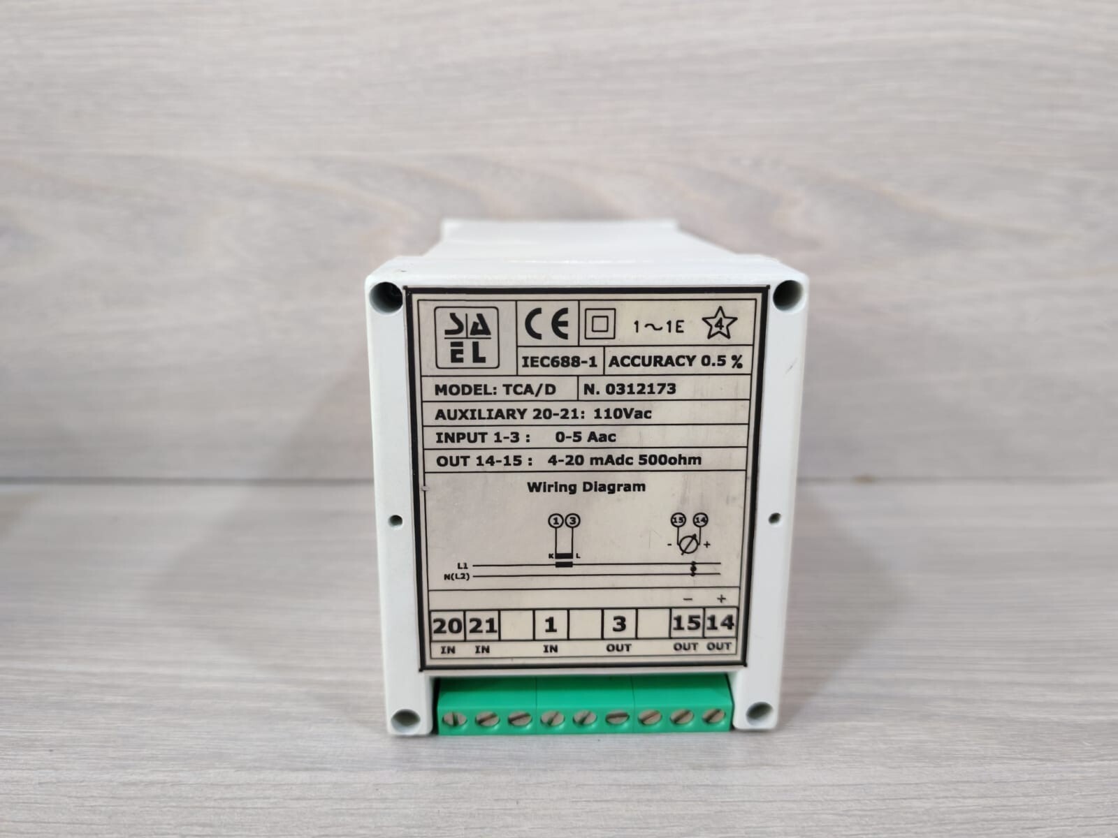 UNKNOWN S.A.EL S.A.EL Power Factor Transducer TCA/D 110 VAC 2