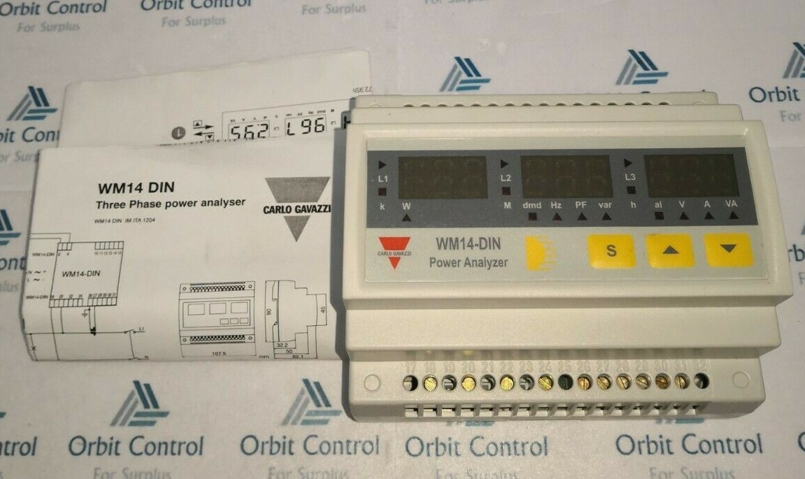 Carlo Gavazzi WM14-DIN WM14-DIN./ AV5.3.D.X.03 - Power Analyser Carlo Gavazzi 3