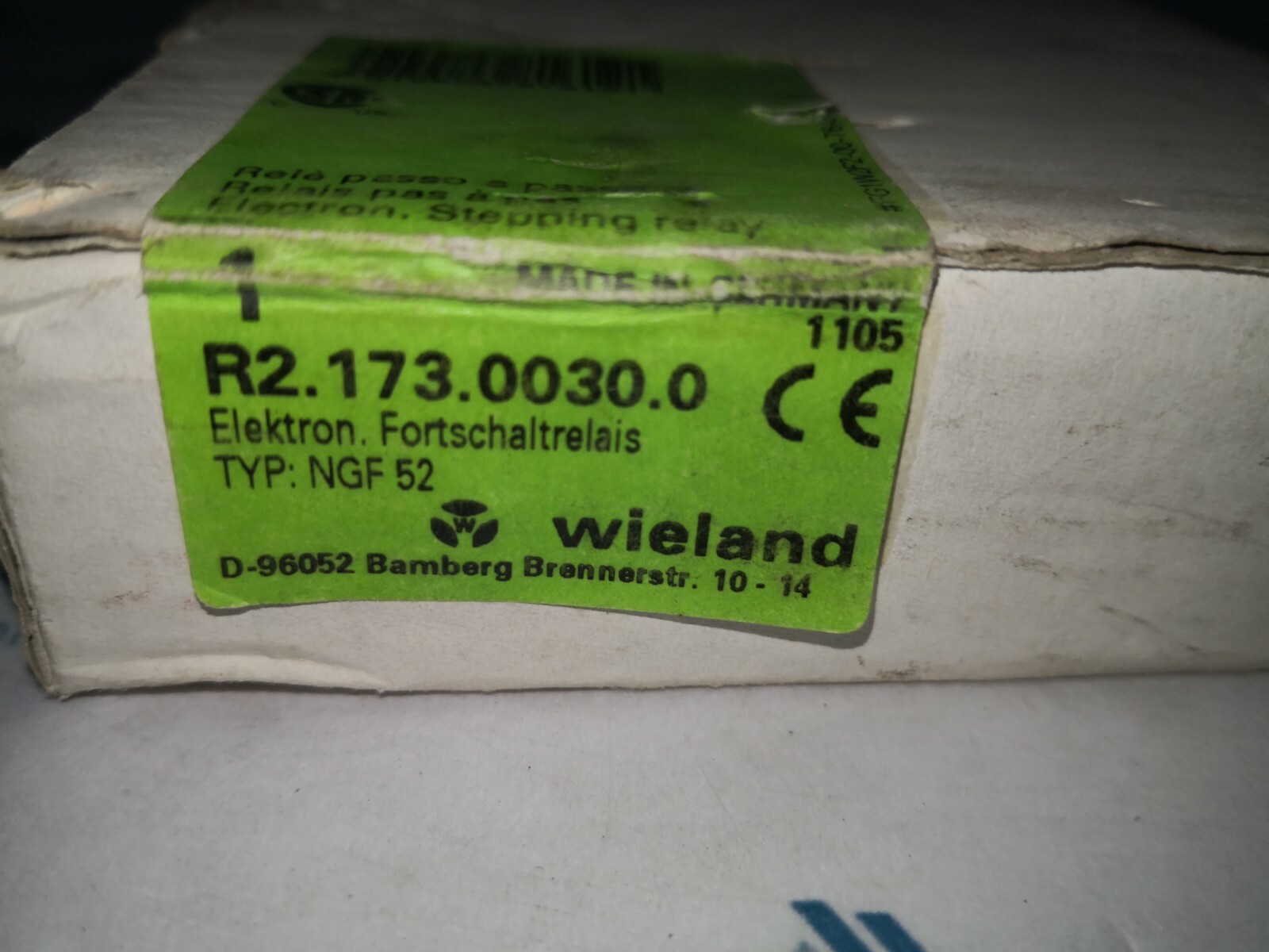 Schleicher NGF-52 WIELAND/SCHLEICHER NGF 52 SAFETY RELAY R2.173.0030.0 5