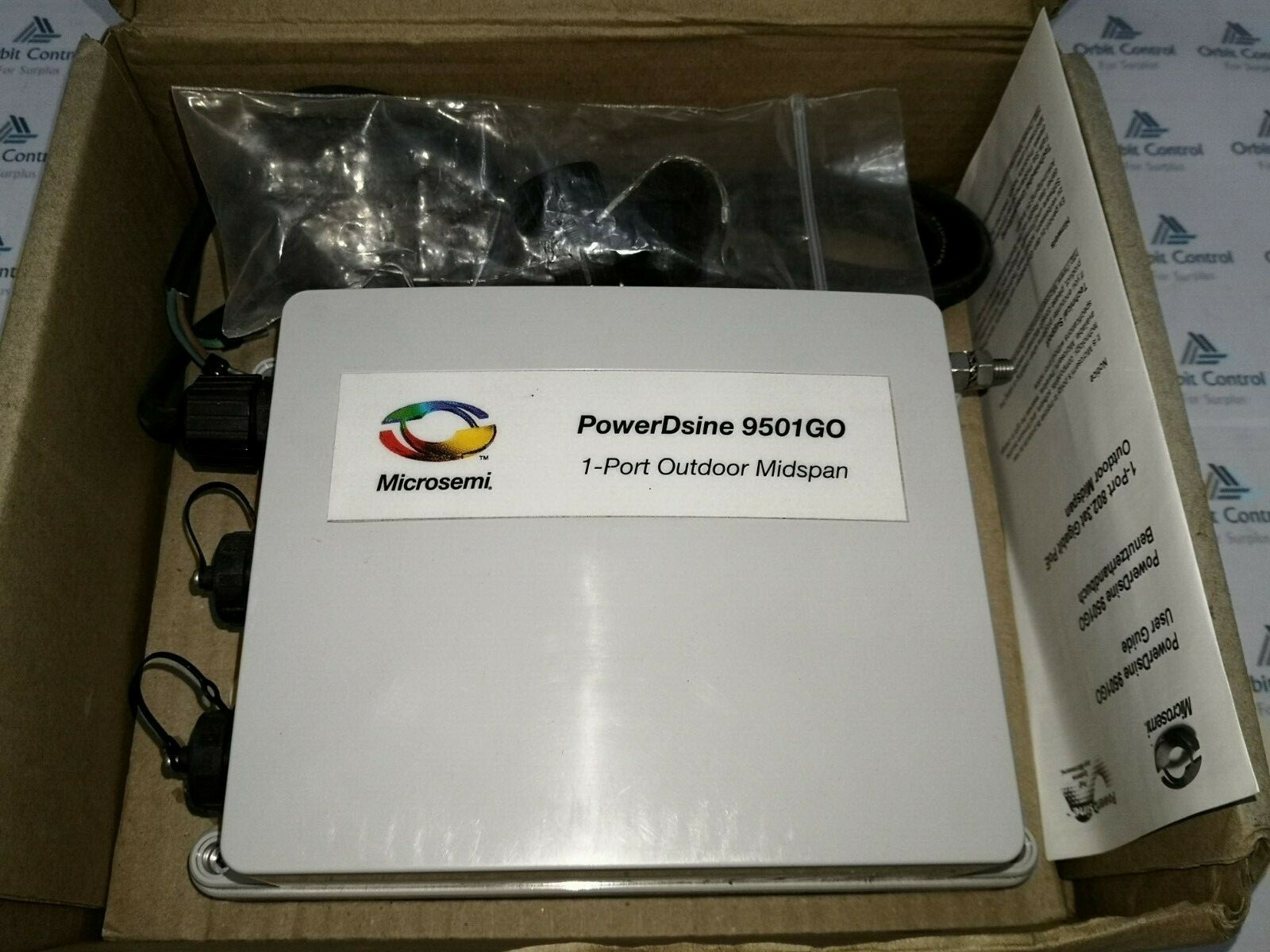 Microsemi 1-PORT Microsemi Power Dsine 9501GO / 1-Port Outdoor Midspan Rev: B2 2