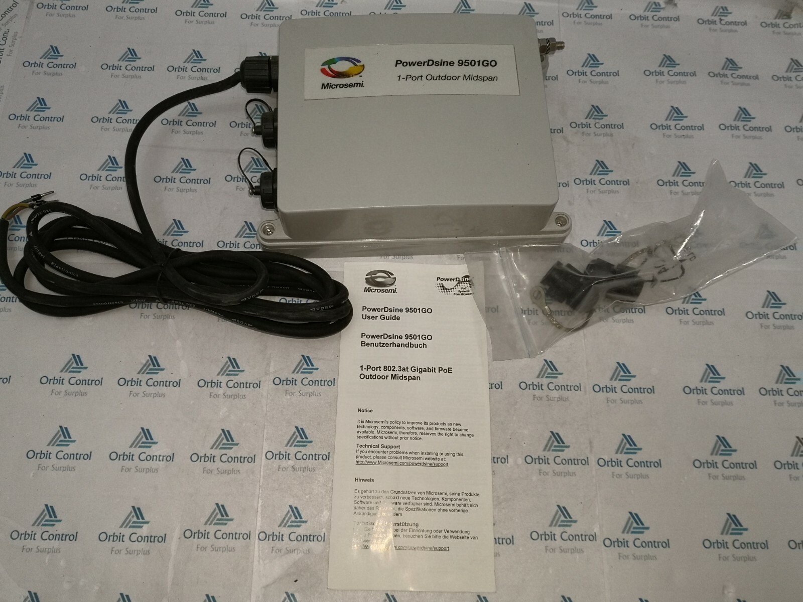 Microsemi 1-PORT Microsemi Power Dsine 9501GO / 1-Port Outdoor Midspan Rev: B2 3