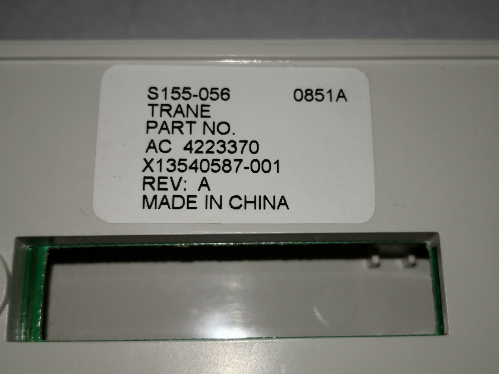 Trane THT0129E TRANE X13540587-001 / THT0129E / AC 4223370 REV: A 4