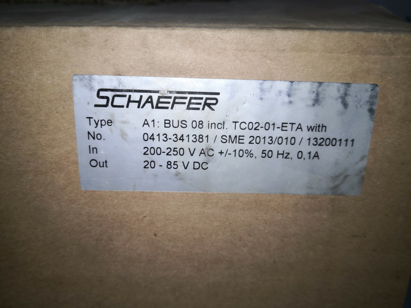 SCHAEFER BUS-08 SCHAEFER A1: BUS 08 incl. TC02-01-ETA with / A1 BUS 08 incl TC02 01 ETA 6