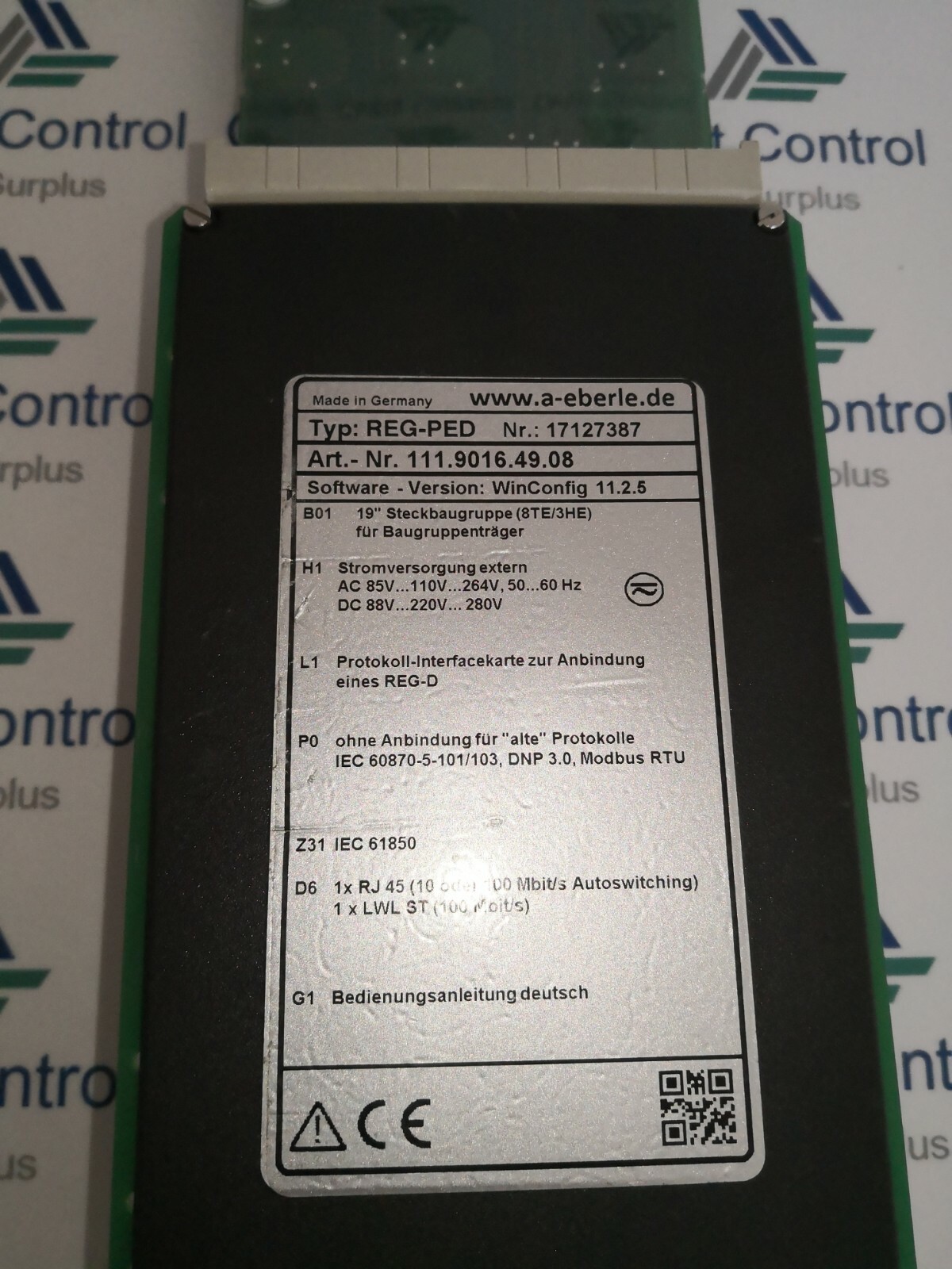 Eberle 17127387 A-EBERLE REG-PED / 17127387 / 111.9016.49.08 / WinConfig 11.2.5 7