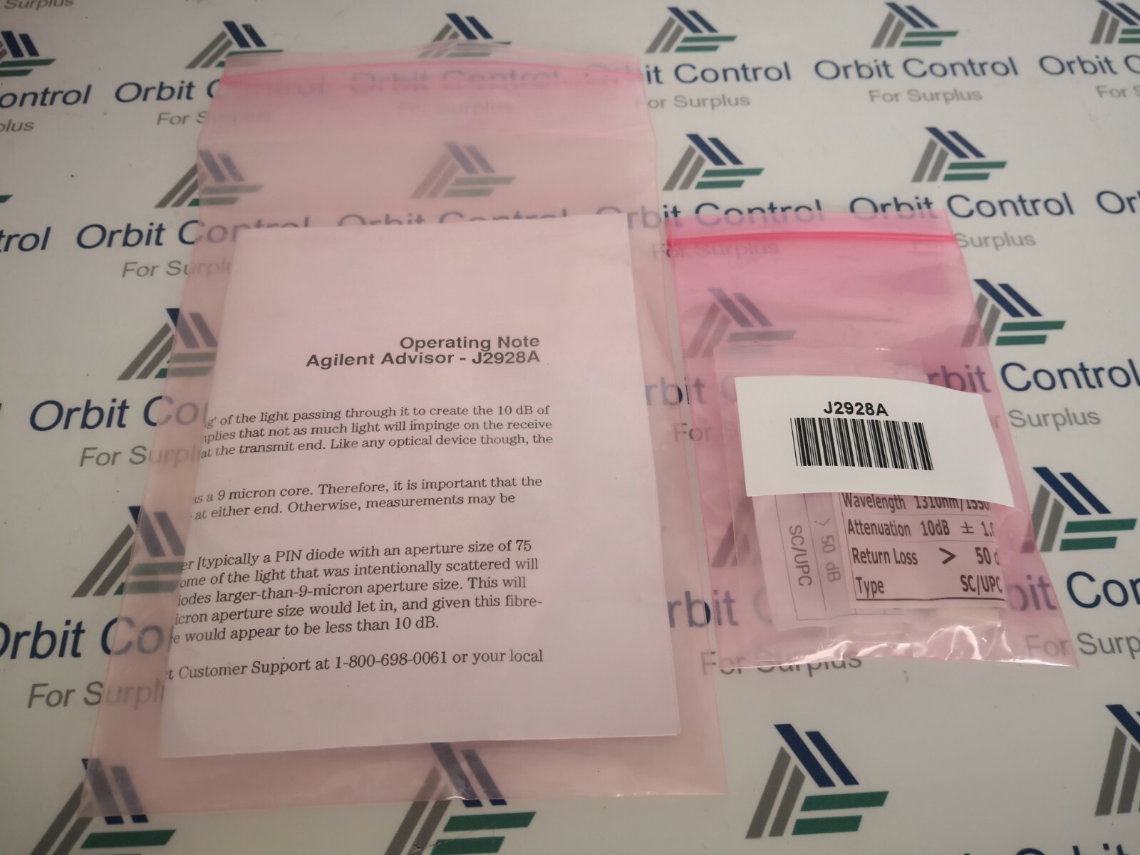 HP OF-10 HP/Agilent J2928A Pair of 10 dB Optical Attenuators (SC Connectors) ( 2 PCS ) 4