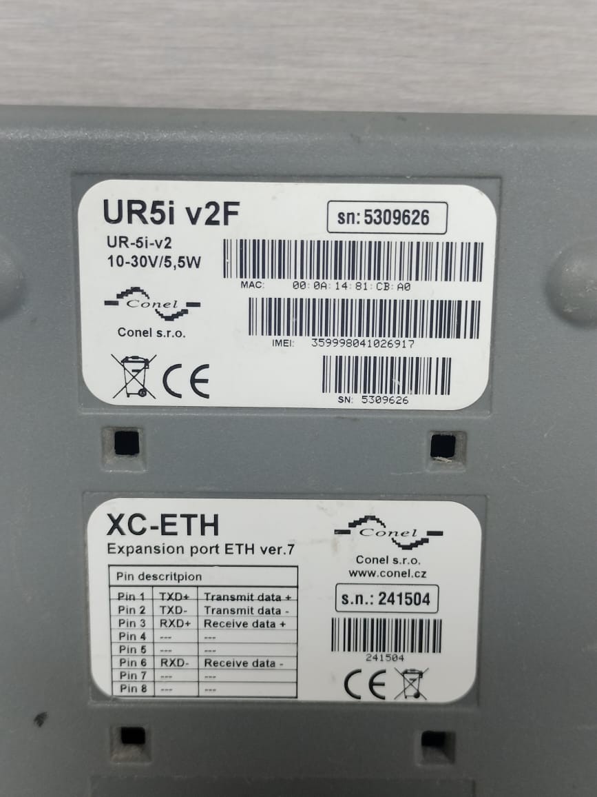 CONEL UR5I-V2 CONEL UR5i v2F / UR5I-V2 Networking Device XC-ETH EXPANSION PORT VER.7 10-30W 7