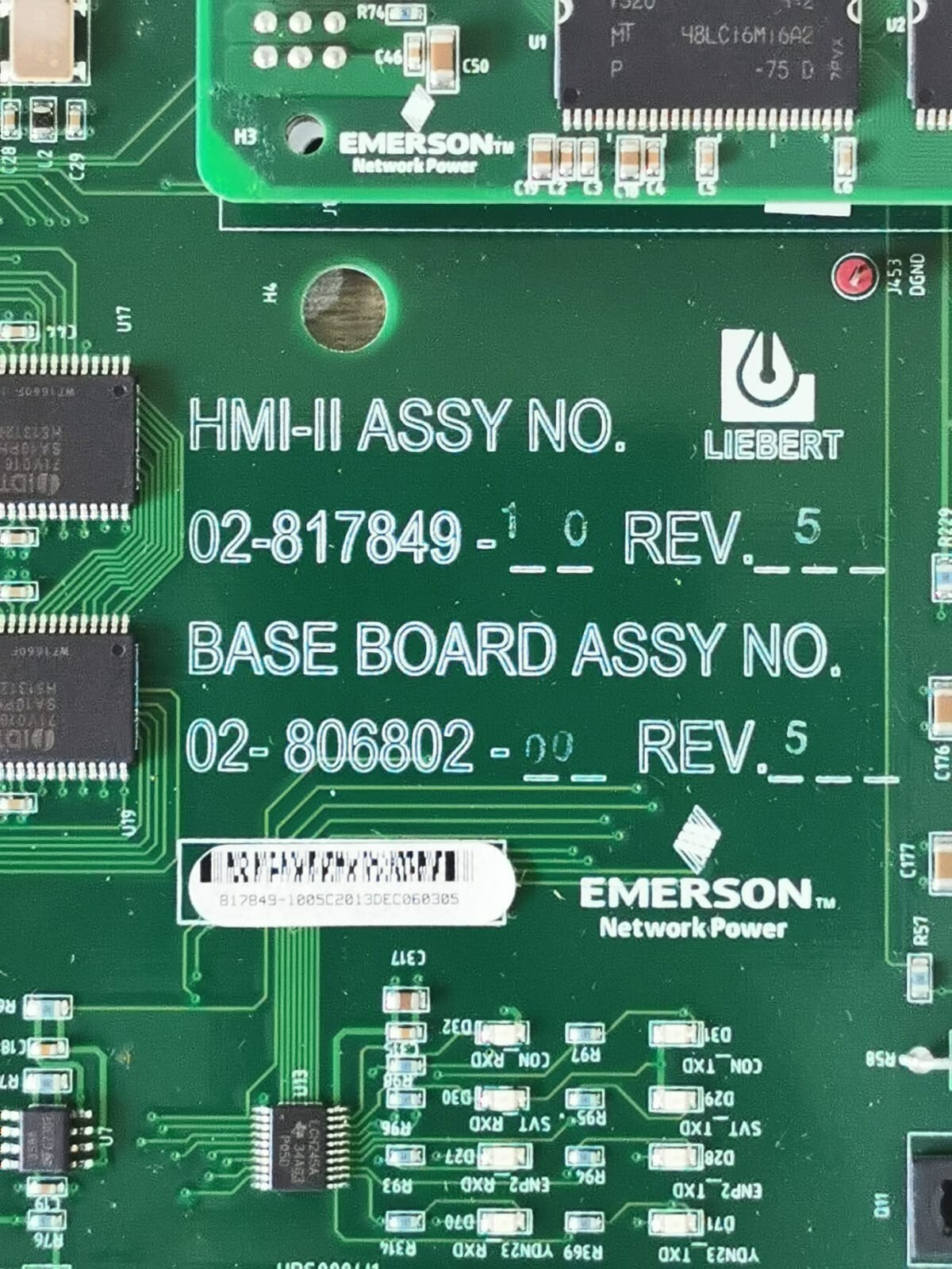 Emerson 12-806802-00 Emerson Liebert 12-806802-00, Assy No. 02-817849/02-806802 Mother Board 2