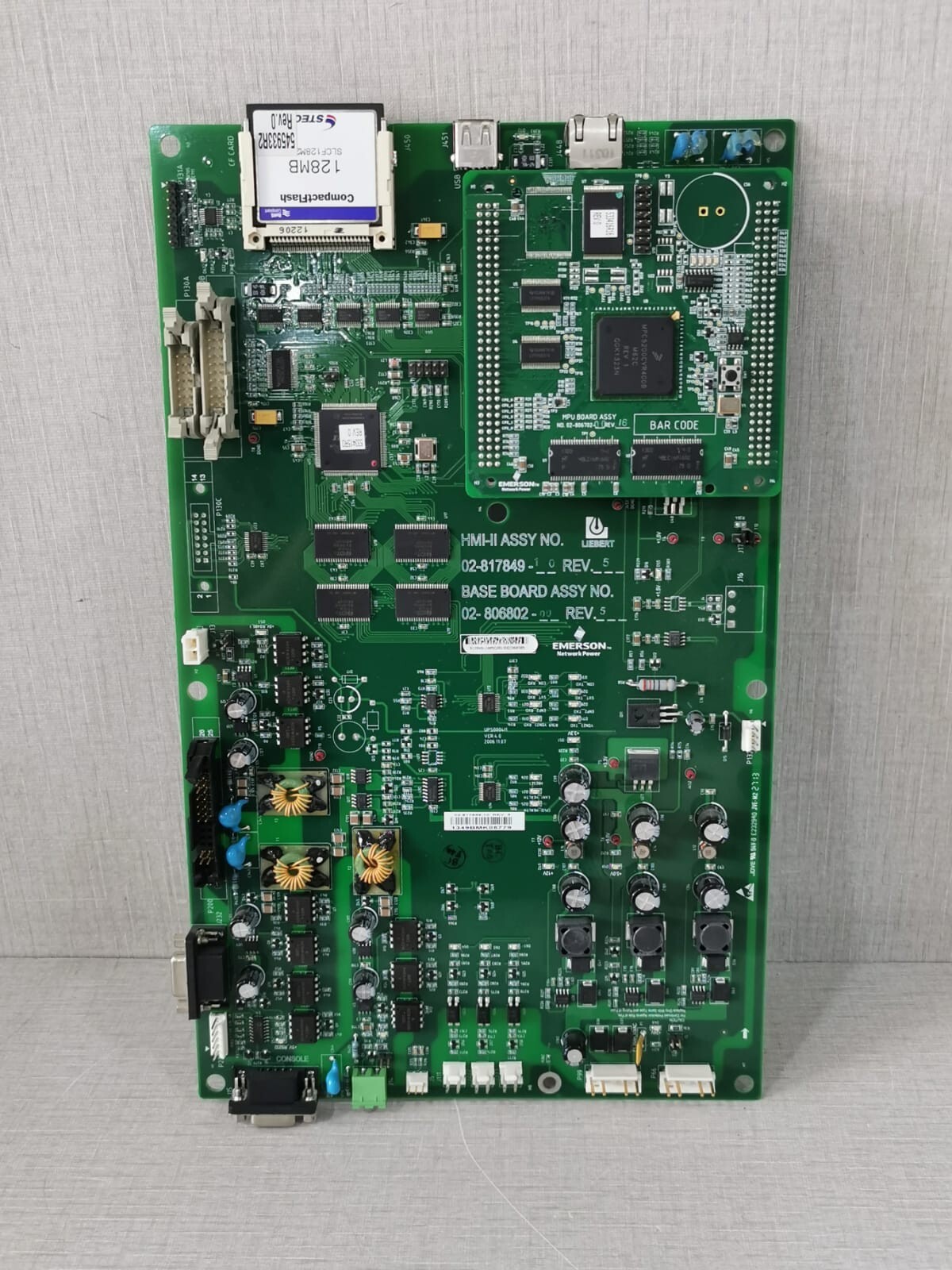 Emerson 12-806802-00 Emerson Liebert 12-806802-00, Assy No. 02-817849/02-806802 Mother Board 7