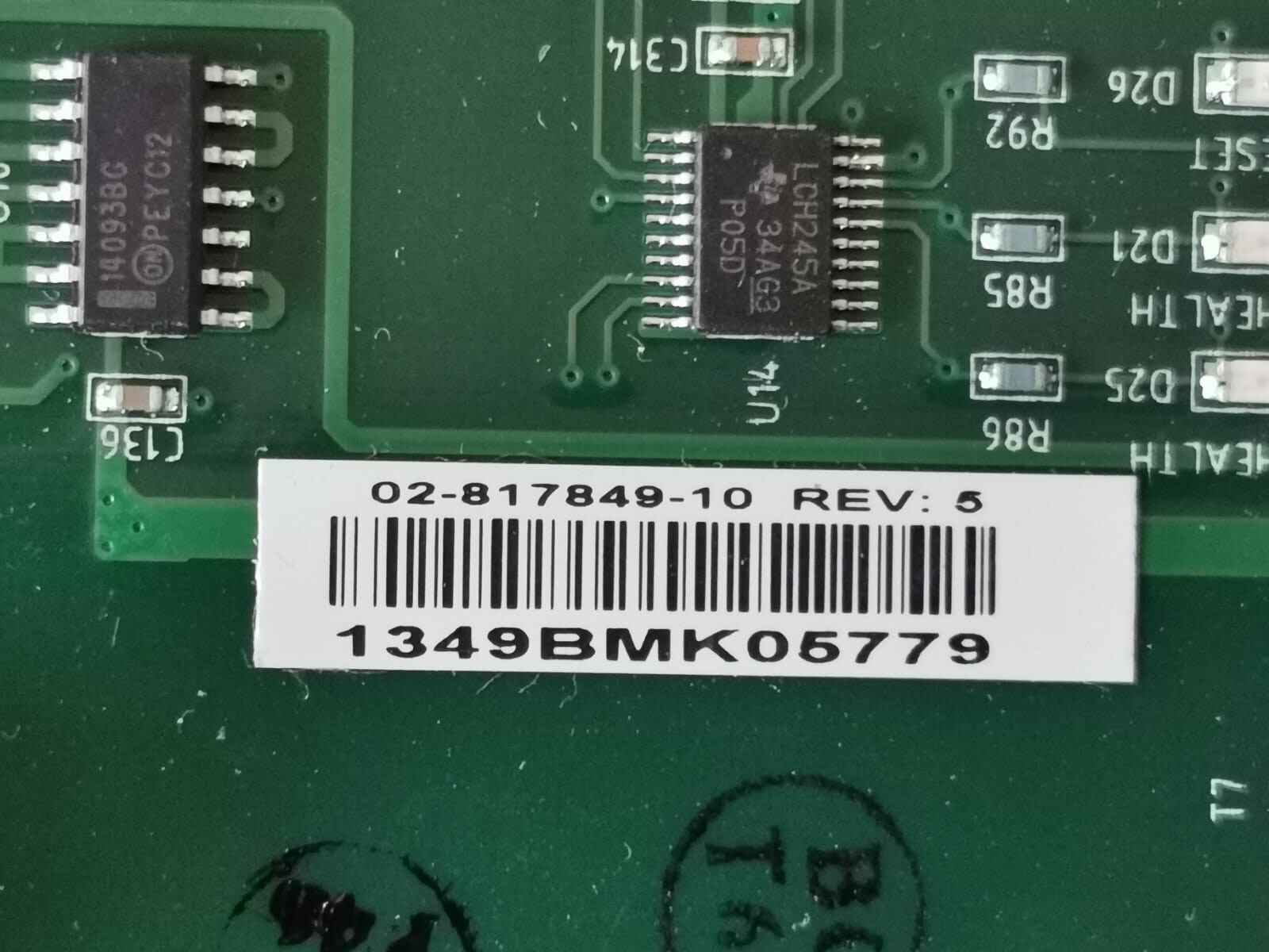 Emerson 12-806802-00 Emerson Liebert 12-806802-00, Assy No. 02-817849/02-806802 Mother Board 8