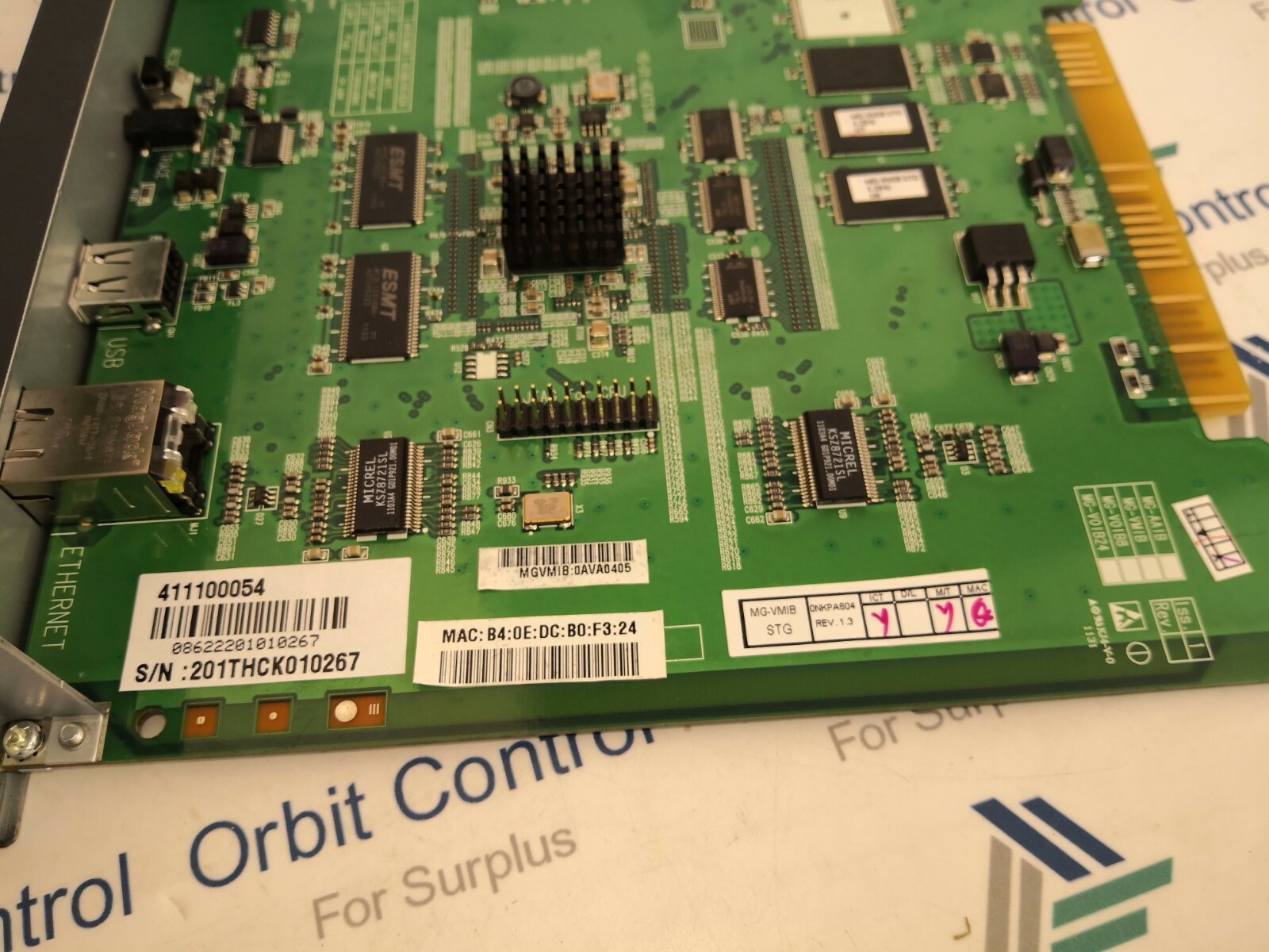 LG-ERICSSON TKSN9106601 LG-Ericsson MG-VMIB.STG Voice Mail interface Board ( 8CHS, 100HRS ) TKSN9106601 5