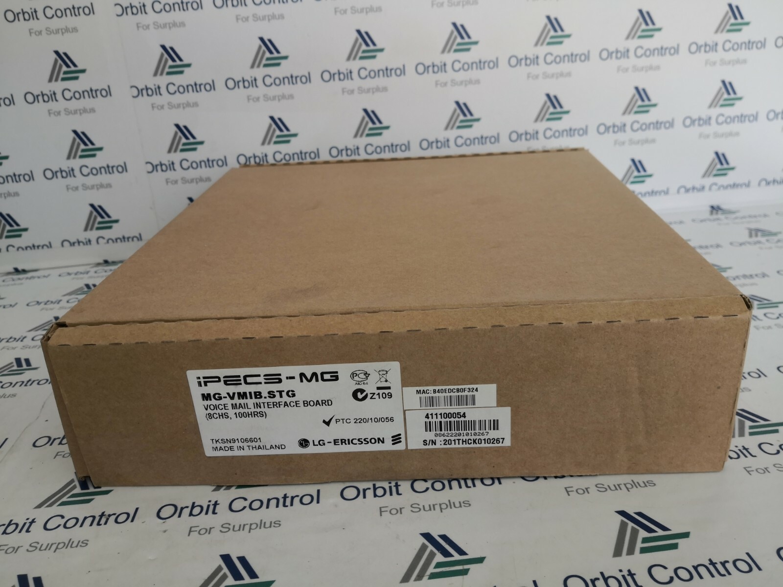 LG-Ericsson MG-VMIB.STG Voice Mail interface Board ( 8CHS, 100HRS ) TKSN9106601