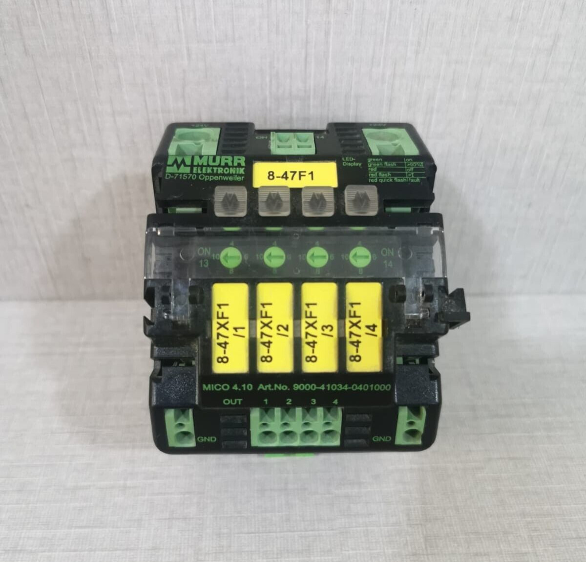 Murr Elektronik D-71570 MICO Electronic Circuit Protection, 4 Channels 24VDC