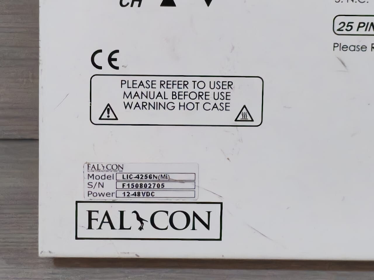 FALCON LIC-4256N FALCON LIC-4256N ( Mi ) LIGHT INTENSITY CONTROLLER 12/48 VDC / DB25pin 9