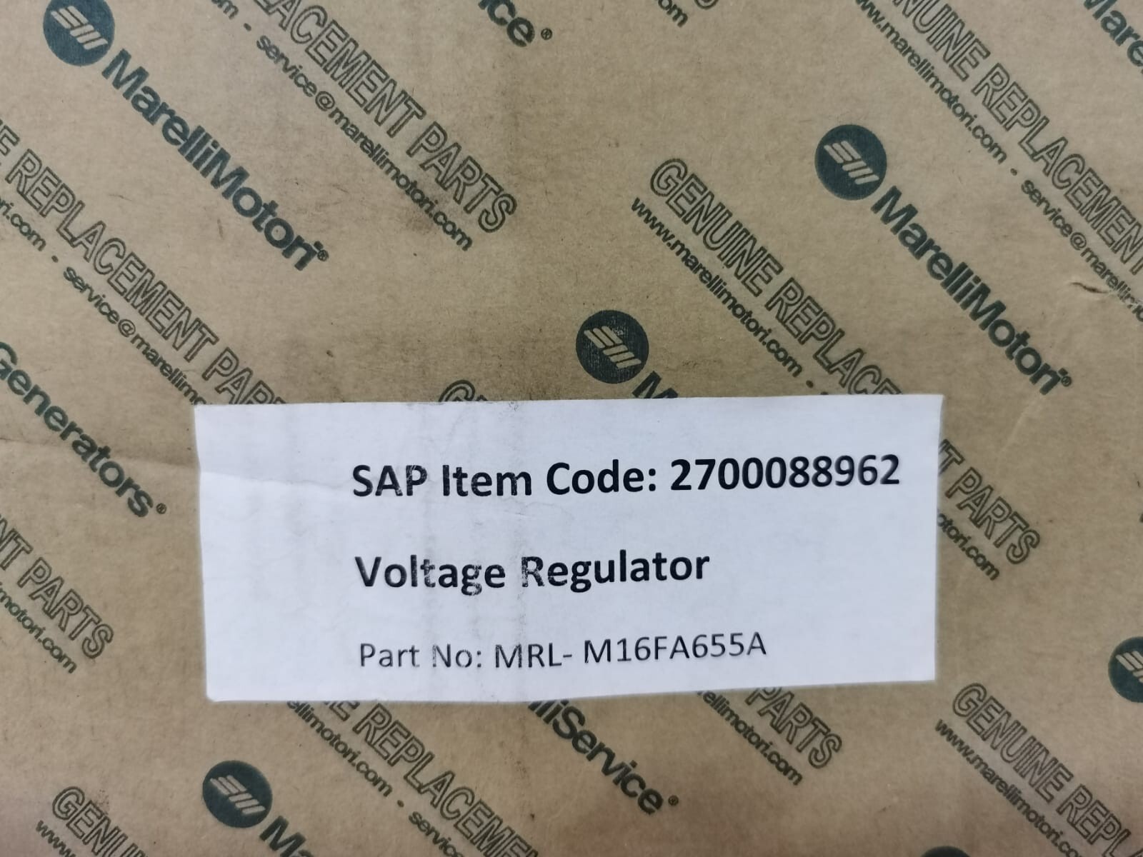 MARELLI Generators M16FA655A MARELLI Generators M16FA655A VOLTAGE REGULATOR 3