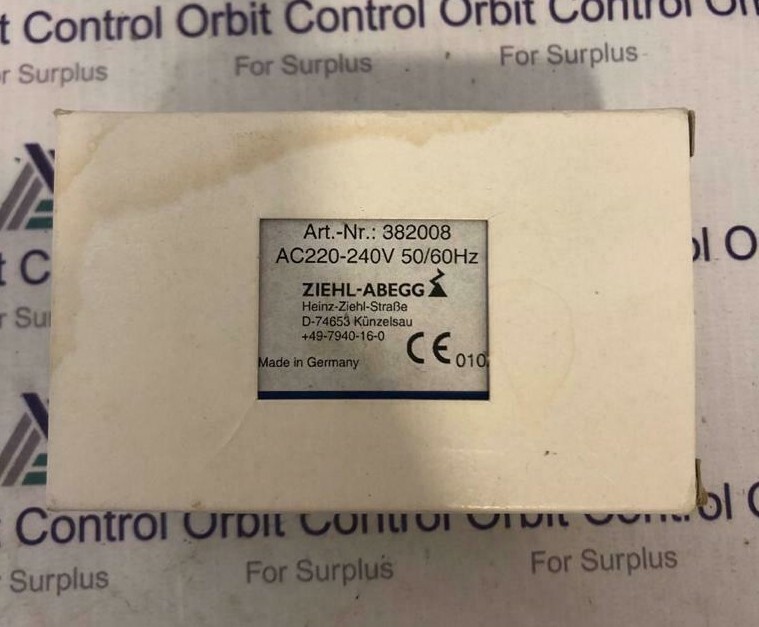 ZIEHL EK230E ZIEHL ABEGG U-EK230E THERMISTOR MOTOR PROTECTION 3