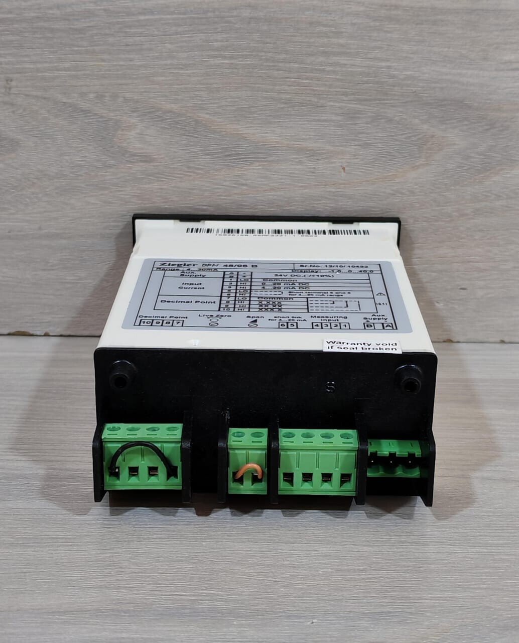 Digital DPM-48 Ziegler DPM 48/96B DIGITAL PANEL METER 24VDC 10