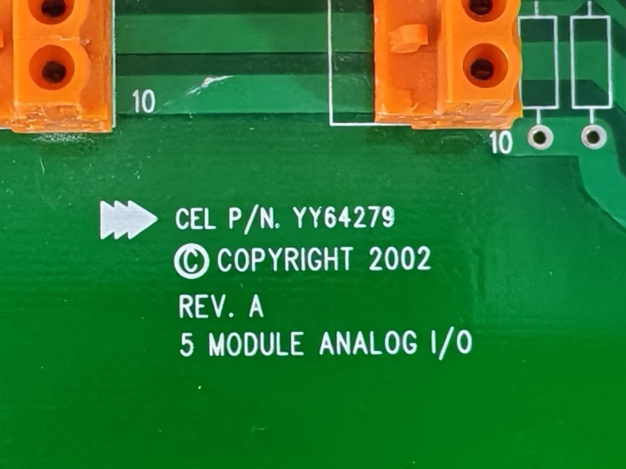 UNKNOWN YY64279 YY64279 Printed Circuit Board 5 Module Analog I/O Rev. A 2