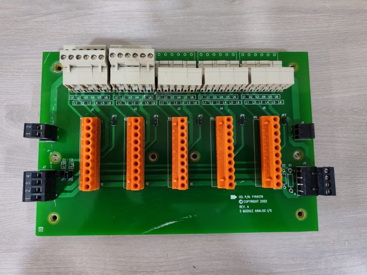 UNKNOWN YY64279 YY64279 Printed Circuit Board 5 Module Analog I/O Rev. A 3