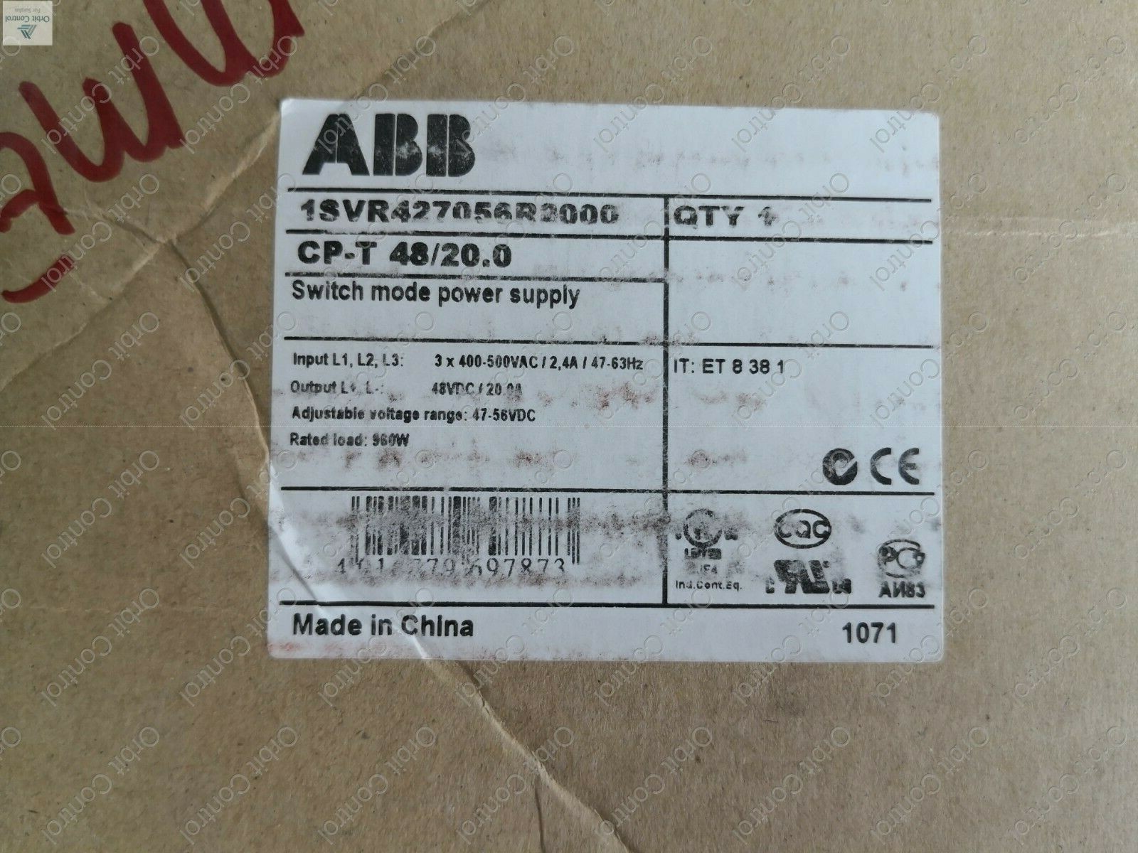 ABB CP-T ABB 1SVR427056R2000, CP-T 48/20.0 Switch mode Power Supply 4