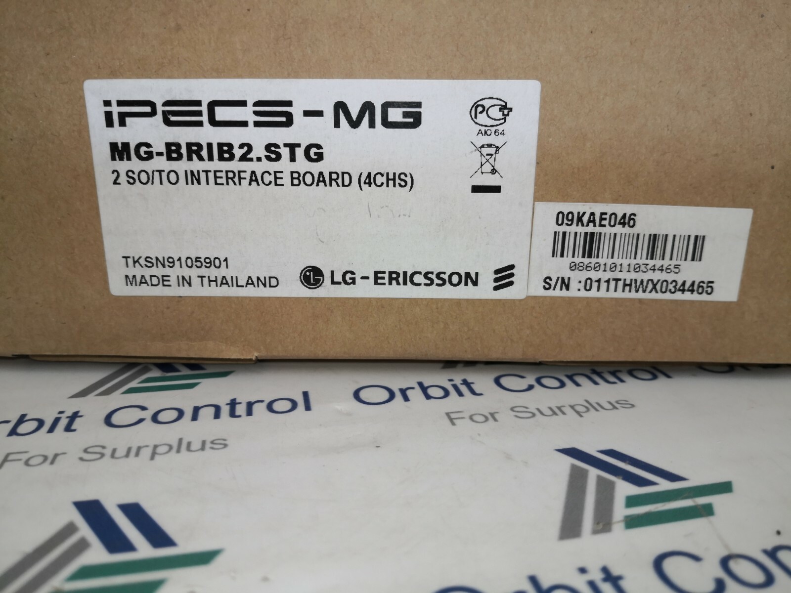 LG-ERICSSON TKSN9105901 LG-Ericsson MG-BRIB2.STG / 2 SO/TO Interface Board ( 4CHS ) TKSN9105901 10