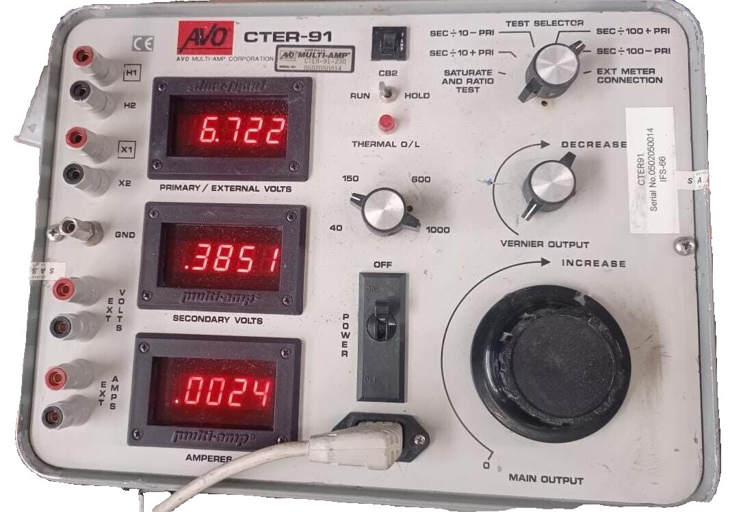 AVO CTER-91 MULTI AMPERE CTER-91-230 240VOLTS