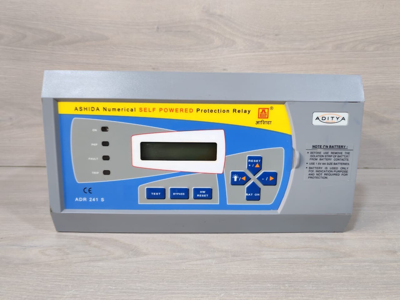 ASHIDA ADR241S-AM-411-06-01-27-01-00-02 NUMERICAL SELF POWERED PROTECTION RELAY