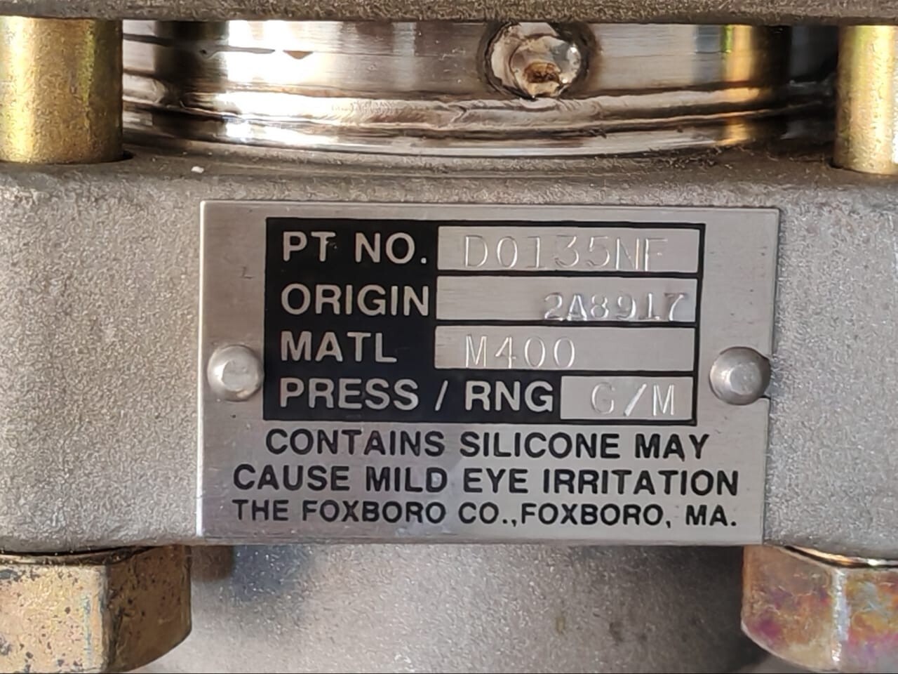 Foxboro 821GM-IM1MM2-A Foxboro 821GM-IM1MM2-A Electronic Pressure Transmitter 12.5-65 VDC 10