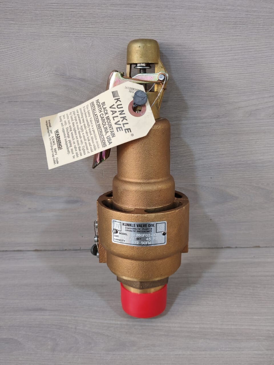 Kunkle Valve 6186GF02-KM Pressure Valve